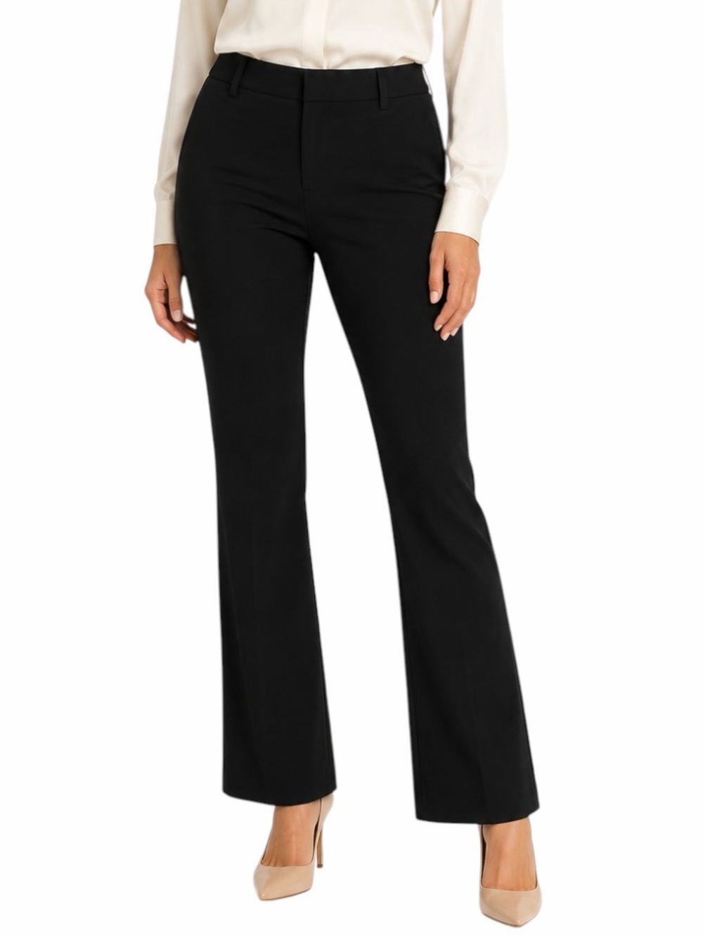 Liverpool Kelsey Flare Trouser Pants Size 14W Black Stretch NWT Career Workwear
